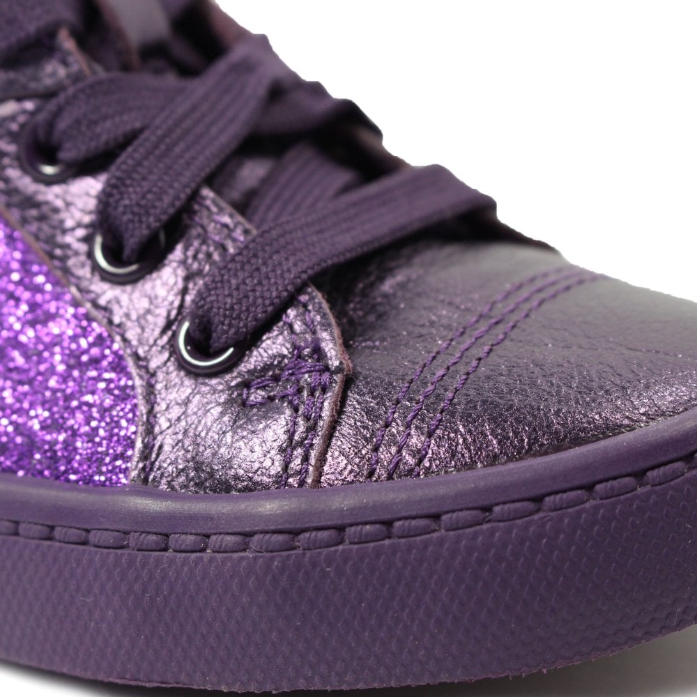 girls purple sneakers