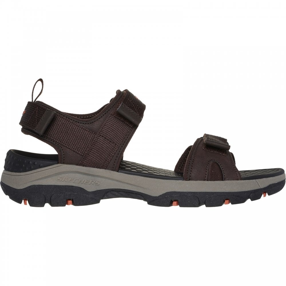 Skechers Tresmen Ryer | Chocolate | Mens Riptape Sandals